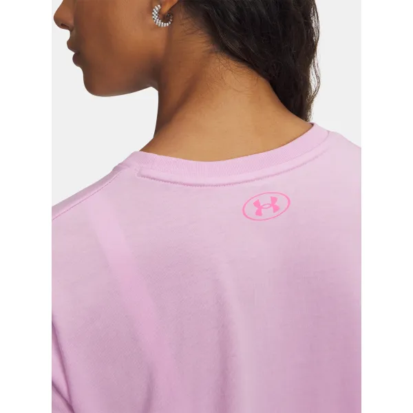  Dámské triko UNDER ARMOUR UA W VARSITY SS 6010592-669 RŮŽOVÁ 