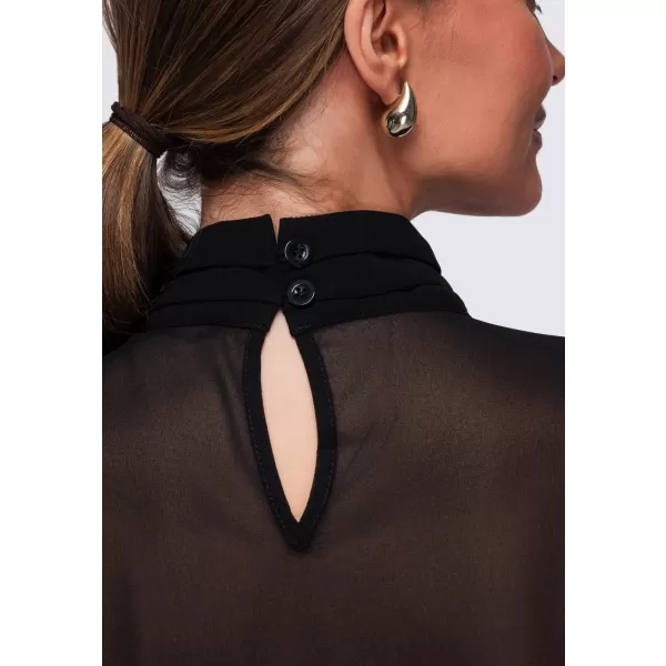  Dámská halenka OMBRE OW-TS-E0085 BLACK 