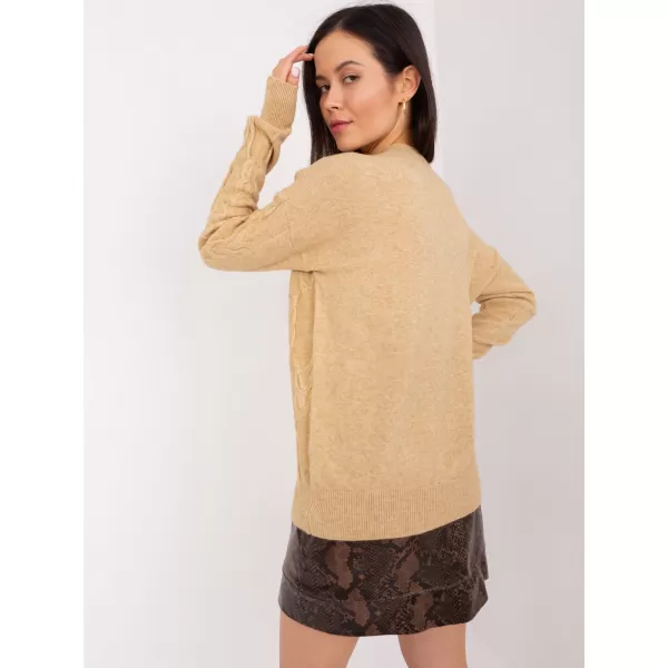  Dámský svetr WOOL FASHION ITALIA AT-SW-2340.22 CAMEL 