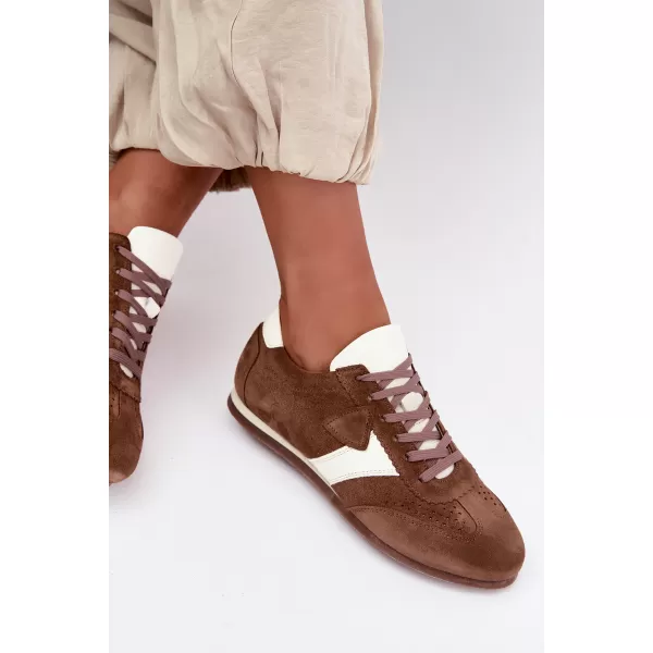  Dámské tenisky ZAZOO N1412/772/1098 MOCHA 
