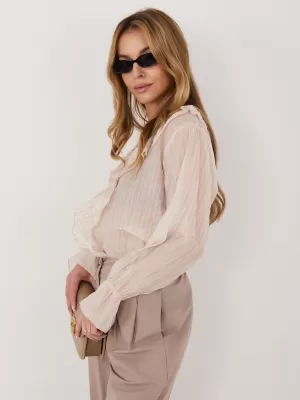 Dámská halenka ITALY MODA IT-BZ-25096.84 BEIGE