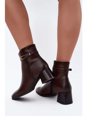 Dámské boty SERGIO LEONE BT-34-S DARK BROWN