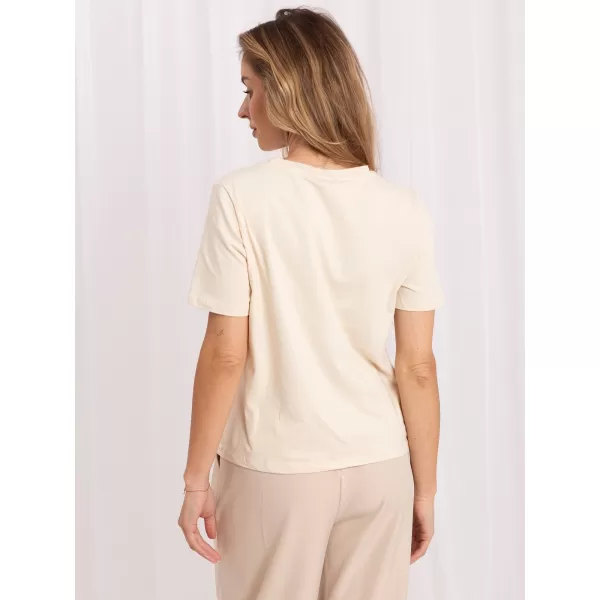  Dámské tričko RUE PARIS RV-TS-A1521.86 LIGHT BEIGE 