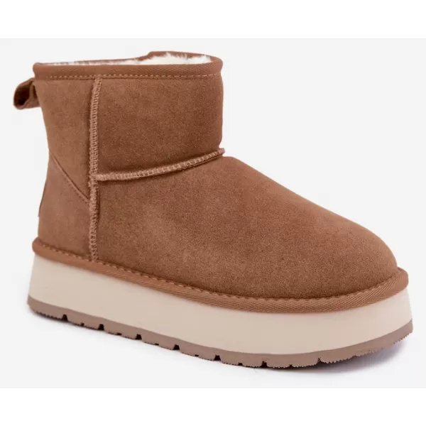  Dámské boty BIG STAR SHOES UU274692 BROWN/BEIGE 