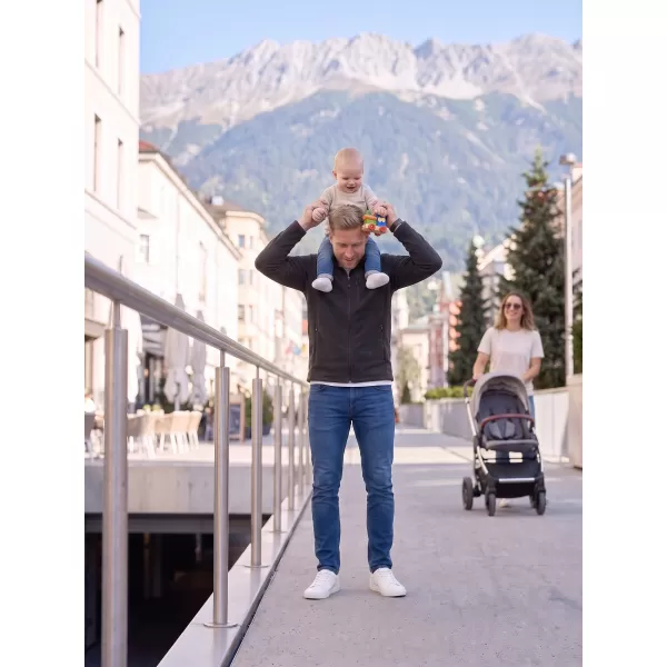  Pánská fleece mikina ALTISPORT ALM002852 ČERNOSTŘÍBRNÁ 