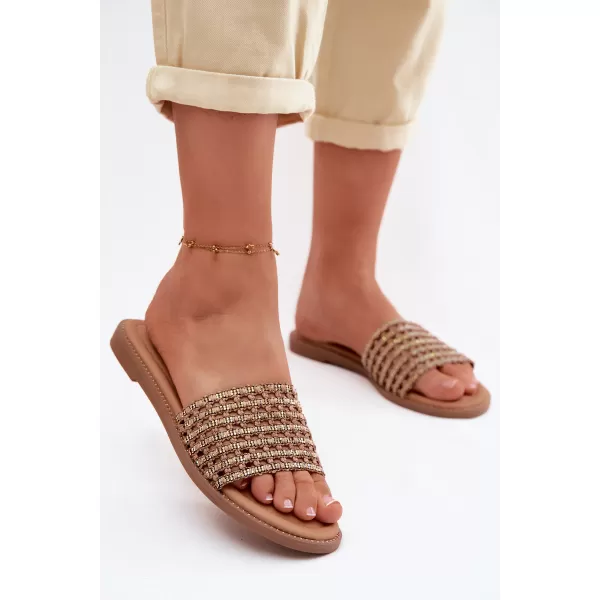  Dámské pantofle BOTO 26SD98-9832 BROWN 