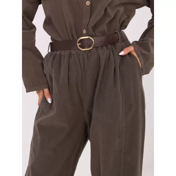  Dámské kalhoty ITALY MODA IT-SP-258009.83 DARK KHAKI 