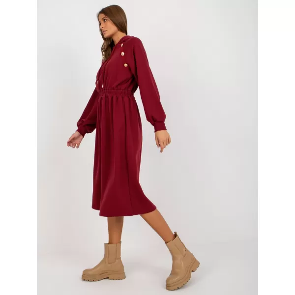  Dámské šaty RELEVANCE RV-SK-8336.12P BURGUNDY 