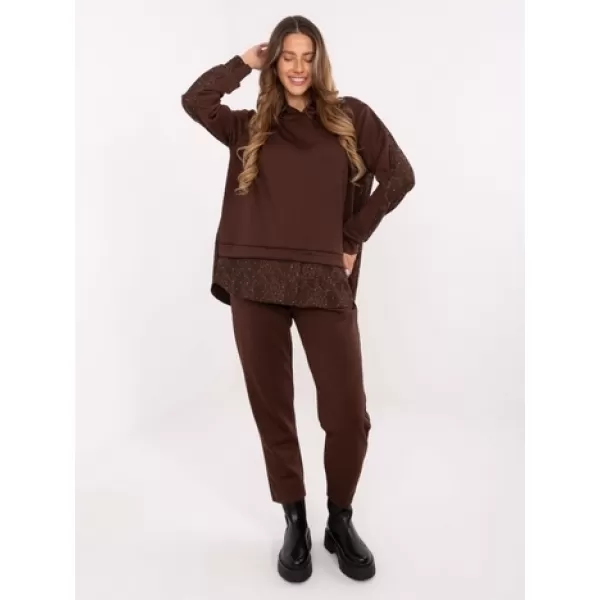  Dámský set ITALY MODA IT-KMPL-9860.61 DARK BROWN 