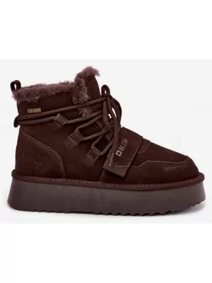 Dámské sněhule BIG STAR SHOES UU274316 BROWN/BEIGE SHADOWS