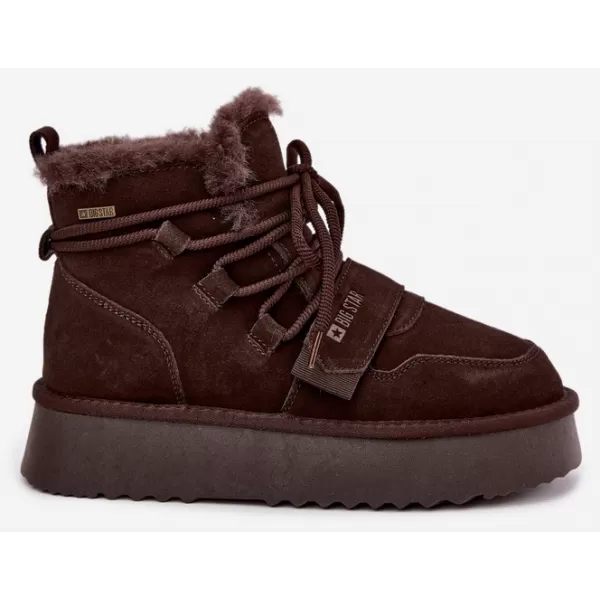  Dámské sněhule BIG STAR SHOES UU274316 BROWN/BEIGE SHADOWS 