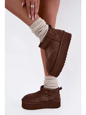 Dámské sněhule BOTO 6391 BROWN