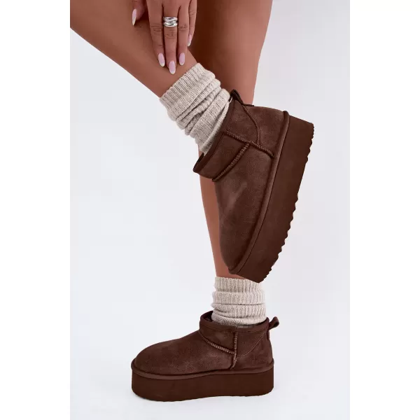 Dámské sněhule BOTO 6391 BROWN 