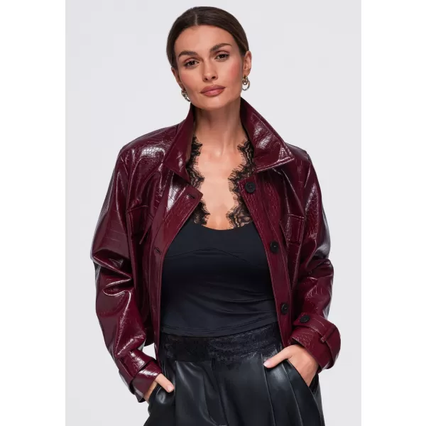  Dámská bunda OMBRE OW-JAFL-0145 BURGUNDY 