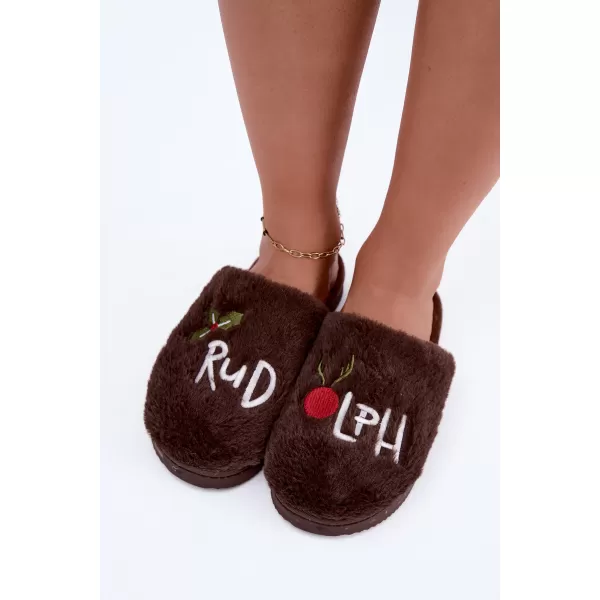  Dámské bačkory BOTO 26PA53-337 DARK BROWN 
