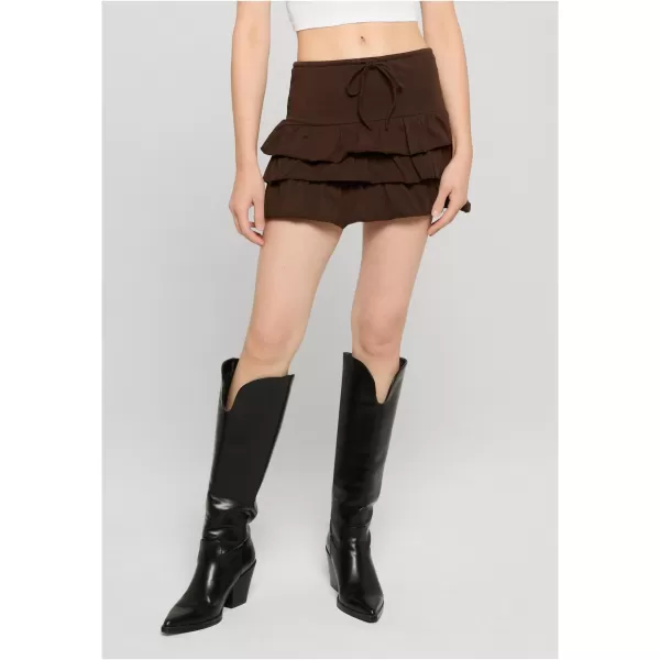  Dámská sukně URBAN CLASSICS TB7506-00075 BROWN 