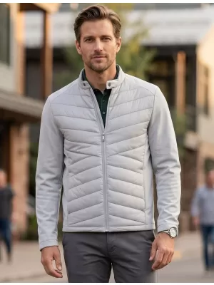 Pánská hybridní bunda MALFINI PREMIUM CROSS 555 SILVER GRAY