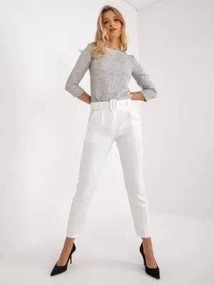 Dámské kalhoty ITALY MODA DHJ-SP-12787.21X ECRU