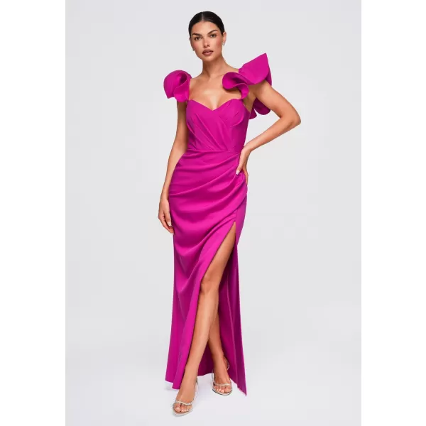  Dámské šaty LARICA LA-OM-DLR396 FUCHSIA 