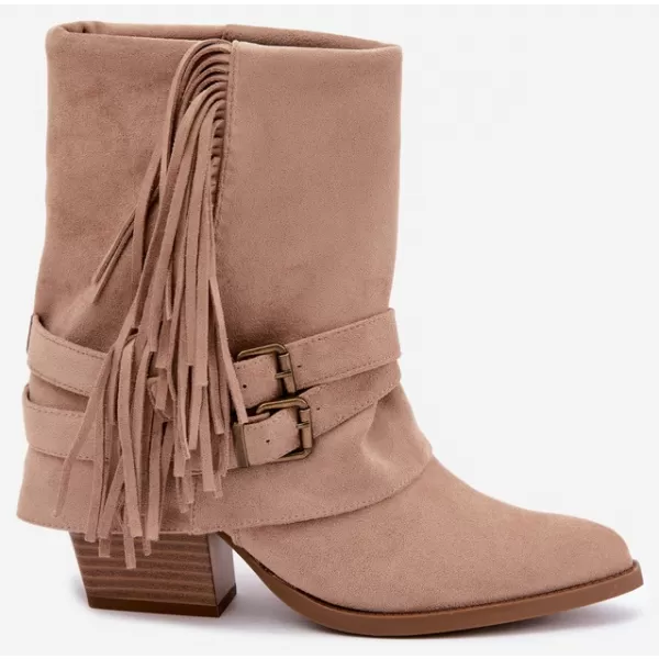  Dámské kovbojky BOTO NS591P BEIGE 
