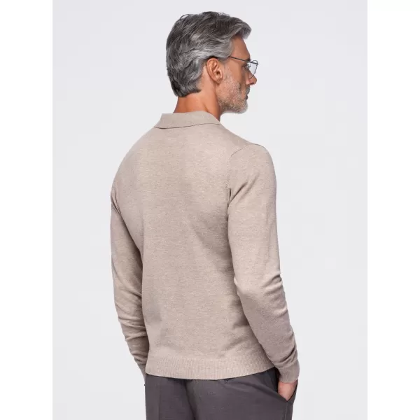 Pánská triko s límečkem OMBRE OM-POLS-0151 BEIGE 