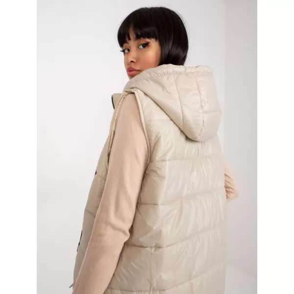  Dámská vesta OCH BELLA TW-KZ-BI-82019.09 LIGHT BEIGE 