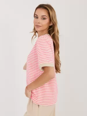 Dámské tričko RUE PARIS IT-TS-20881.85 BEIGE