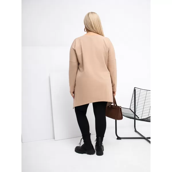  Dámská halenka RELEVANCE RV-BZ-5031.06X DARK BEIGE 