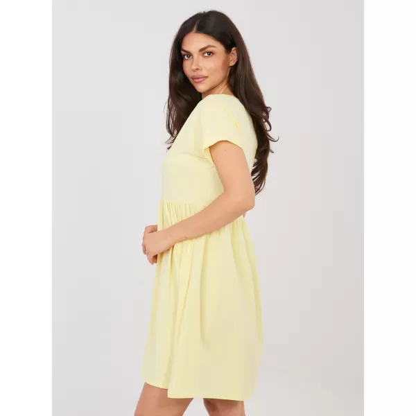  Dámské šaty RUE PARIS RV-SK-5672.03P BRIGHT YELLOW 