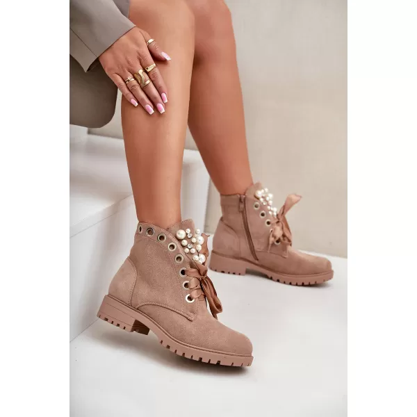  Dámské kotníkové boty BOTO 8371 BEIGE 