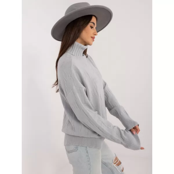  Dámský svetr WOOL FASHION ITALIA AT-SW-2342-1.35 GRAY 