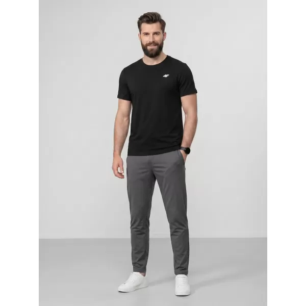  Pánské triko 4F 4FWAW25TTSHM2373 DEEP BLACK 