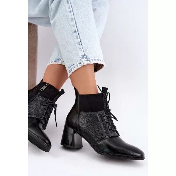  Dámské kotníkové boty VINCEZA 58670 BLACK 