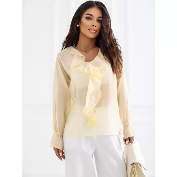  Dámská halenka ITALY MODA IT-BZ-25096.84 BRIGHT YELLOW 