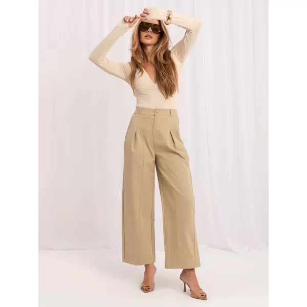  Dámské kalhoty ITALY MODA IR-SP-YV054B.24 BEIGE 