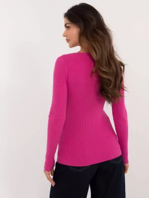 Dámský svetr WOOL FASHION ITALIA AT-SW-2332-2.65 FUCHSIA