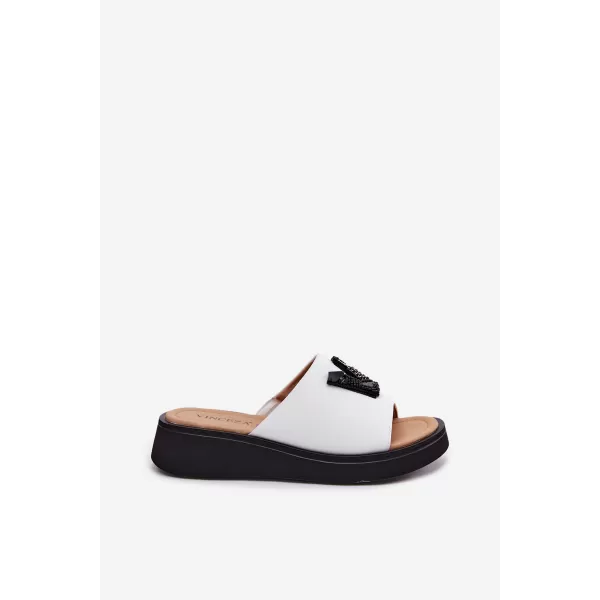  Dámské pantofle VINCEZA 66950 WHITE 