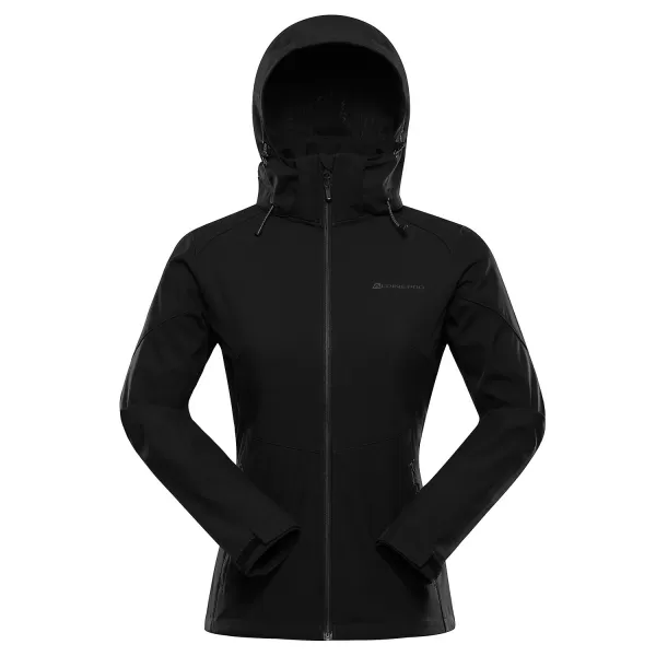  Dámská softshellová bunda ALPINE PRO GEDERA BLACK 