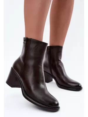 Dámské kozačky VINCEZA 58655 BROWN