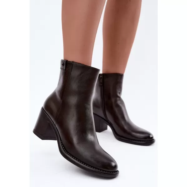  Dámské kozačky VINCEZA 58655 BROWN 