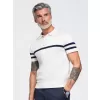 Pánské polo tričko OMBRE OM-POSS-0177 WHITE