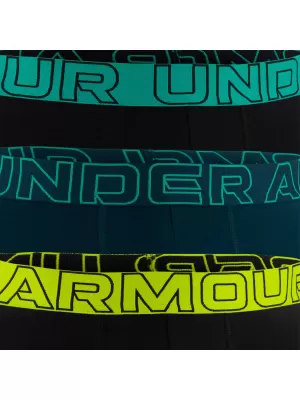 Pánské boxerky UNDER ARMOUR M PERF COTTON 6IN (3KS) 1383889-007 ČERNÁ