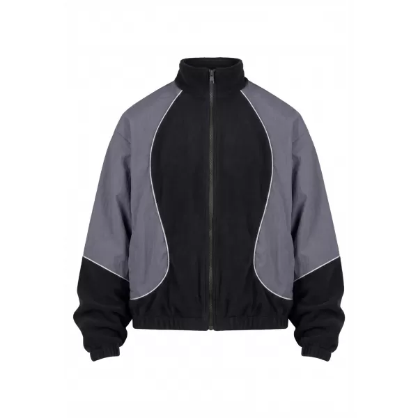  Pánská tepláková bunda URBAN CLASSICS TB8602-07652 BLACK/MAGNET 
