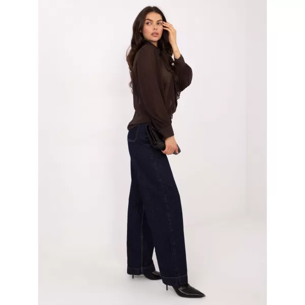  Dámská halenka ITALY MODA MI-KS-A2818.09 DARK BROWN 