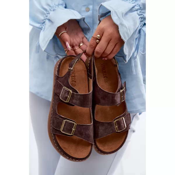  Dámské sandály VINCEZA 79620 CHOCOLATE 