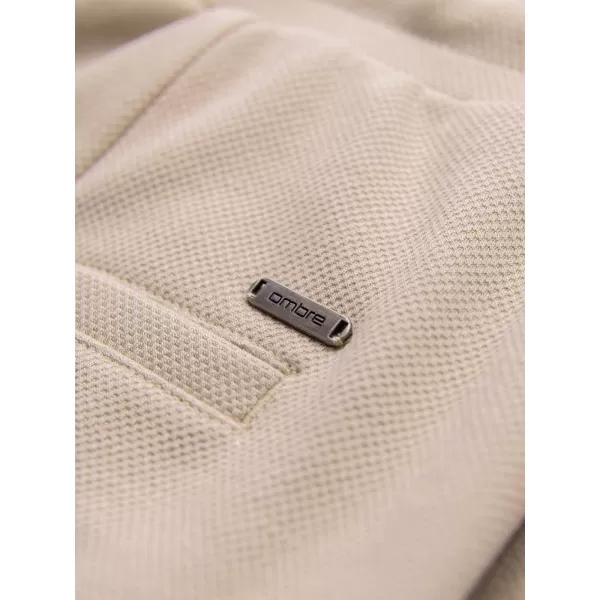  Pánské kraťasy OMBRE OM-SRCS-0206 BEIGE 