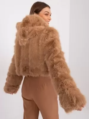 Dámská bunda WOOL FASHION ITALIA AT-KR-2378.97P CAMEL