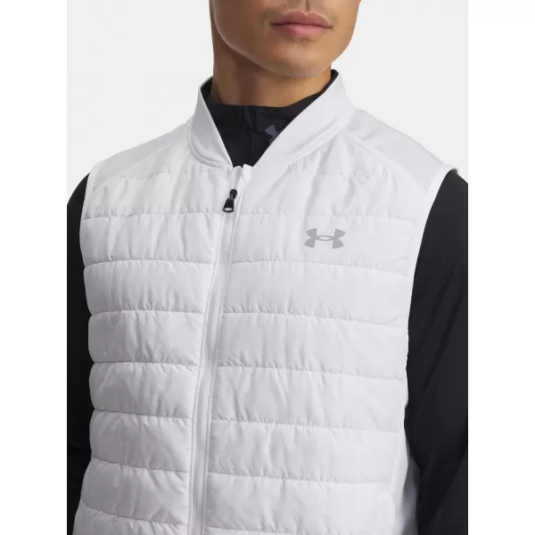  Pánská vesta UNDER ARMOUR LAUNCH INSULATED VEST 1380870-100 BÍLÁ 