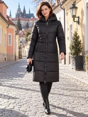 Dámský zimní kabát ALTISPORT IMELDA ČERNÁ