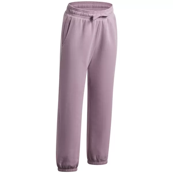  Dívčí tepláky UNDER ARMOUR G RIVAL FLEECE JOGGERS 6013481-698 RŮŽOVÁ 